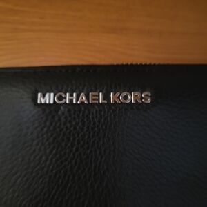 Michael Kors Black Leather Wallet/wristlet
